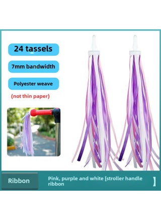 Colorful Children's Bicycle Windmill Balance Car Bell Decoration Mountain Bike Interactive Toy For Boys And Girls Under 14-Color:[Ribbon] Pink Purple White - pzsku/Z780D0B6A1C2B29497D4FZ/45/1743653562/06d3d062-d1d4-4d44-b836-c79fcdc4d863
