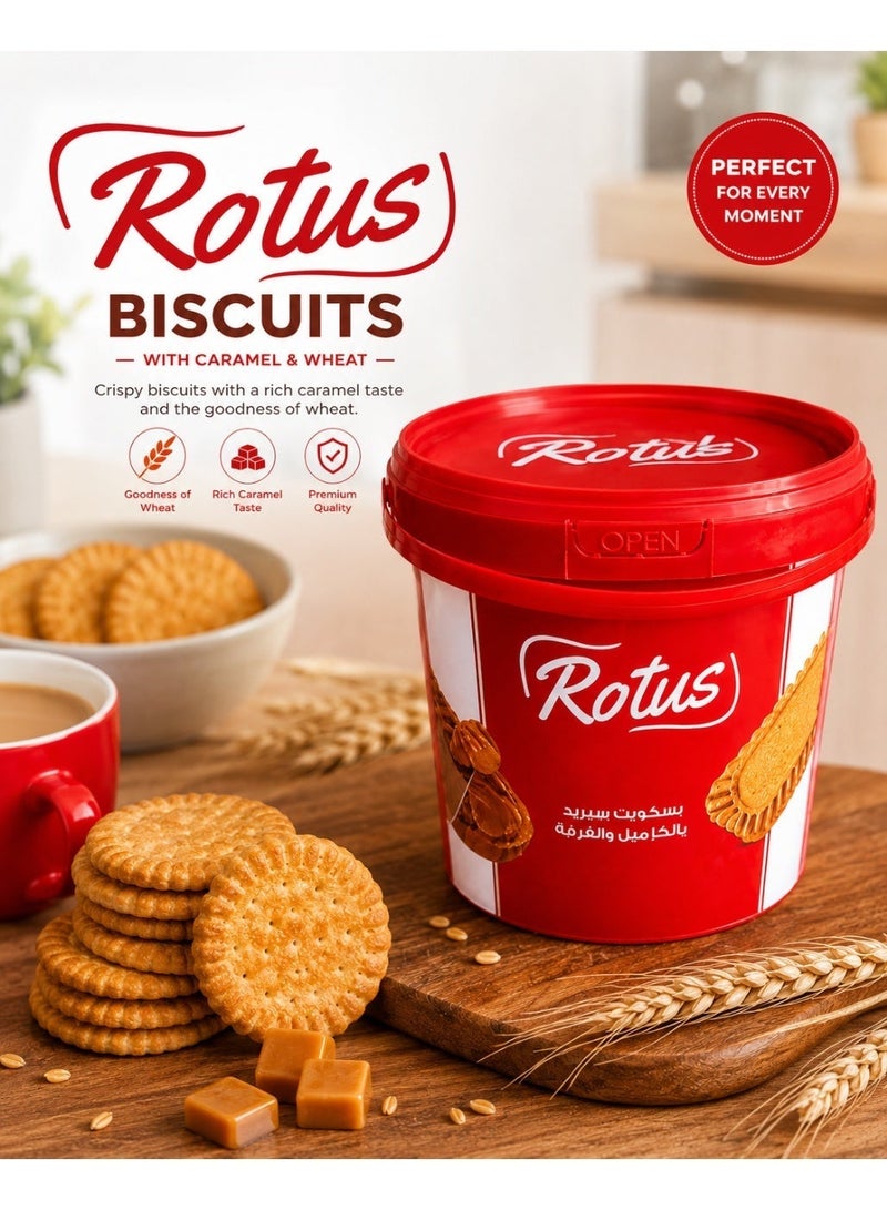 Rotus Happy Mix Lotus Biscuit Cream 1 KG – Lotus & Caramel Flavored Cream – Perfect for Desserts, Cheesecake & Baking - Image 2
