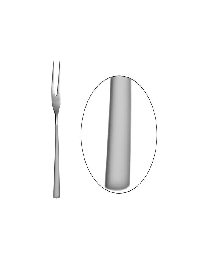 Adaamya® - 06 Pcs 5.5" Stainless Steel Heavy Quality Fruit Fork (Silver) for Hotels Restaurants Home Kitchen Travel Party - Image 4