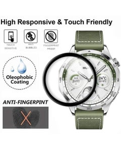 ZOOMEE Protective HD Clarity Anti-Scratch Bubble-Free Dust-Free Premium Tempered Glass Screen Protector For Huawei Watch GT 4 46mm  - Image 3