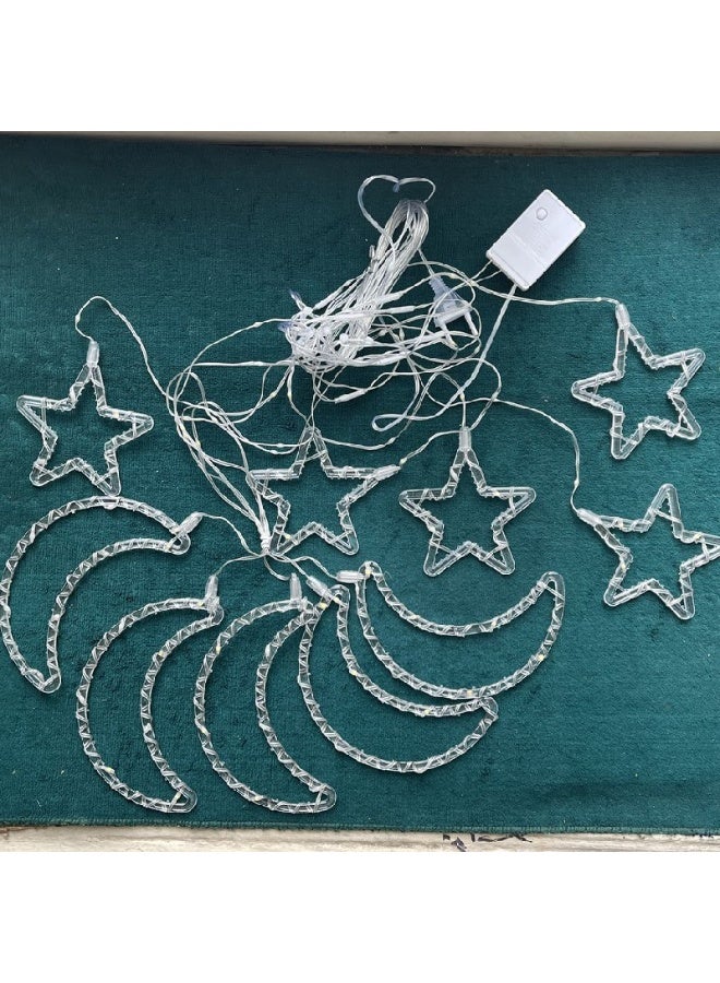 ستارة أنوار زينة رمضان – تصميم شكل الهلال بطول 3 متر - Image 2