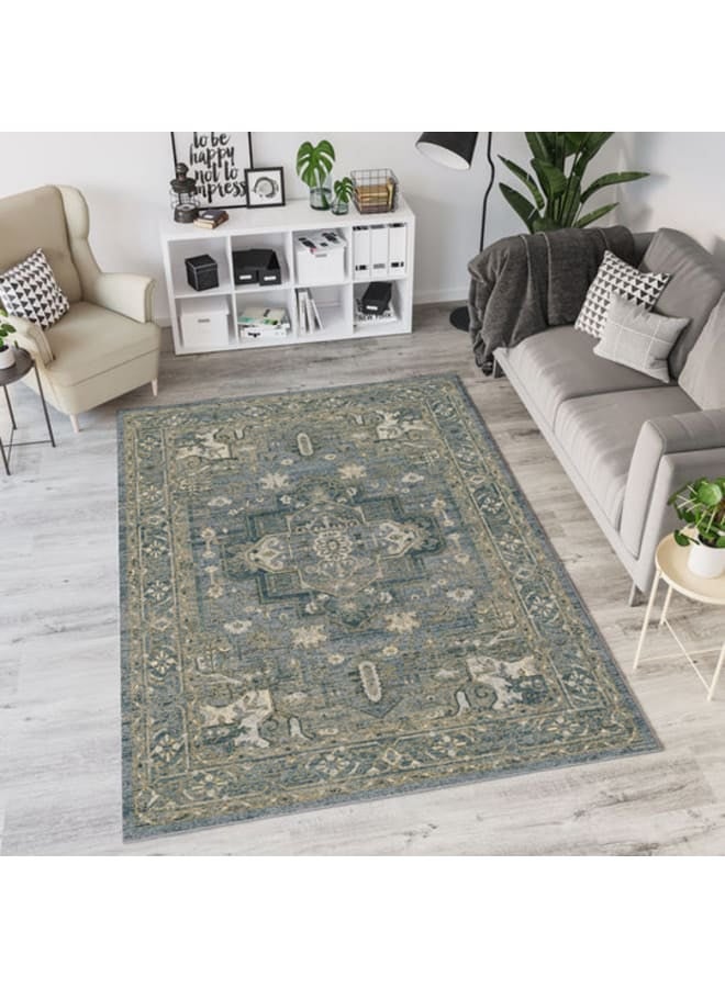 هندي منداله سجادة مطبوعة من القطن الشنيل – تصميمات كلاسيكية، حديثة، وفينتاج – قاعدة قماشية ناعمة، متوفرة بأحجام - Image 2