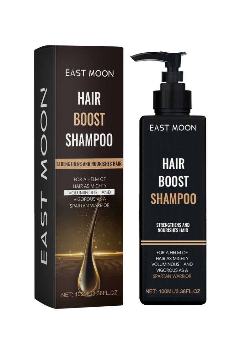 إيست مون شامبو نمو الشعر بالزنجبيل ، شامبو منشط الجذور ، شامبو مضاد لتساقط الشعر بالزنجبيل والسمسم ، شامبو نبات الزنجبيل لتخفيف حكة فروة الرأس الجافة ، يعزز نمو الشعر وينعم 100 مل - Image 1