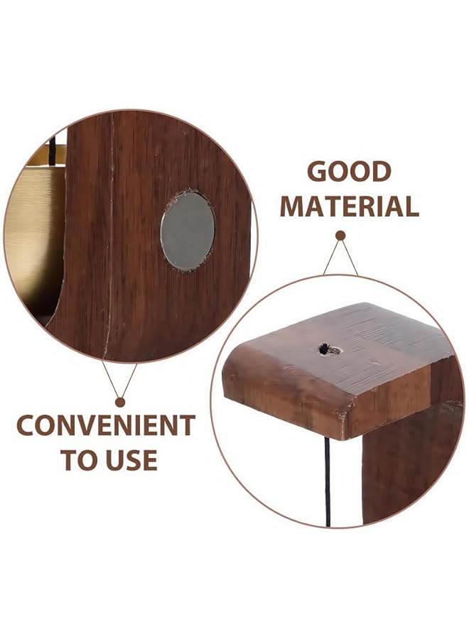 erorex Bell for Door Opening-Golden Silk Wood Door Chimes When Door Opens,Doorbell Chime, Easy Install with Double-Sided Tape Doorbell,Wood Style Bass Cute Reminder for Home and Store (Type C)  - Image 4