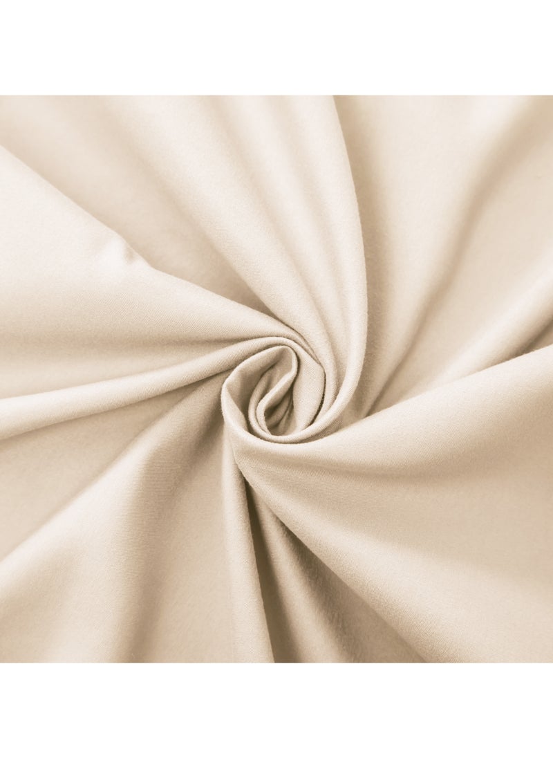 PanaX Panax Bedding King Bed Sheets Set - 4 Piece Bedding - Brushed Microfiber - Shrinkage and Fade Resistant - Easy Care (Beige, King)  - Image 5