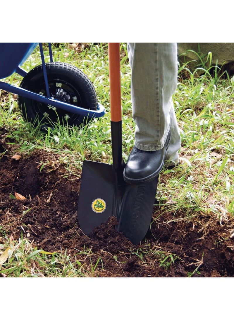 TRAMONTINA مجرفة ذات فم دائري بمقبض خشبي بطول 71 سم - Image 2