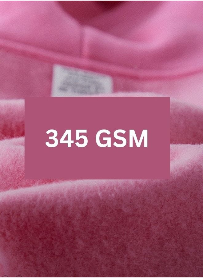 Mei Stylish Unisex Plain Relaxed Fit Pullover Hoodie with Kangaroo Pockets  - Image 5