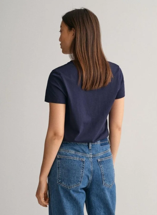 غانت تي شيرت برقبة على شكل حرف  من جانت شيلد