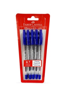 Faber-Castell1423 BALL PEN 0.7MM BLISTER OF 10PC BLUE