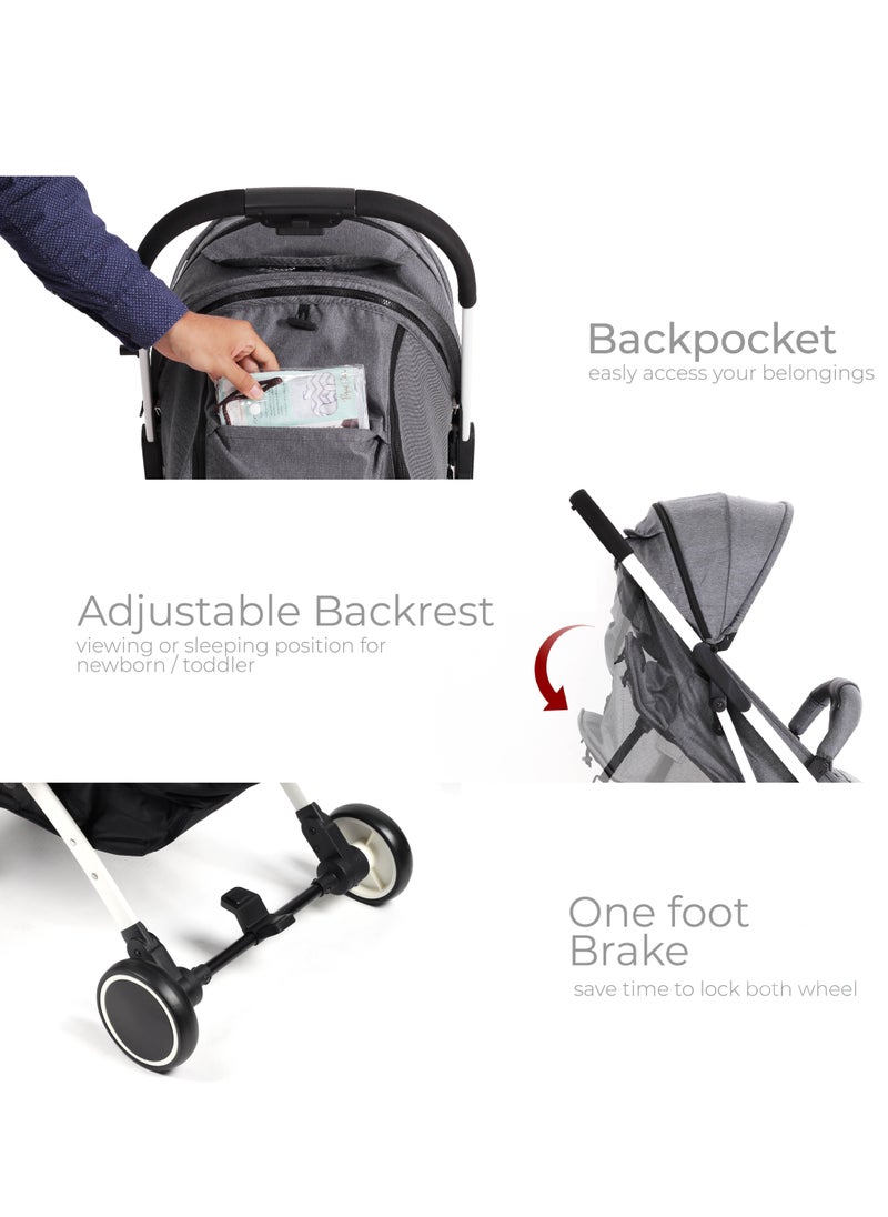 BABYCARA - Baby stroller compact easy folding - Image 1