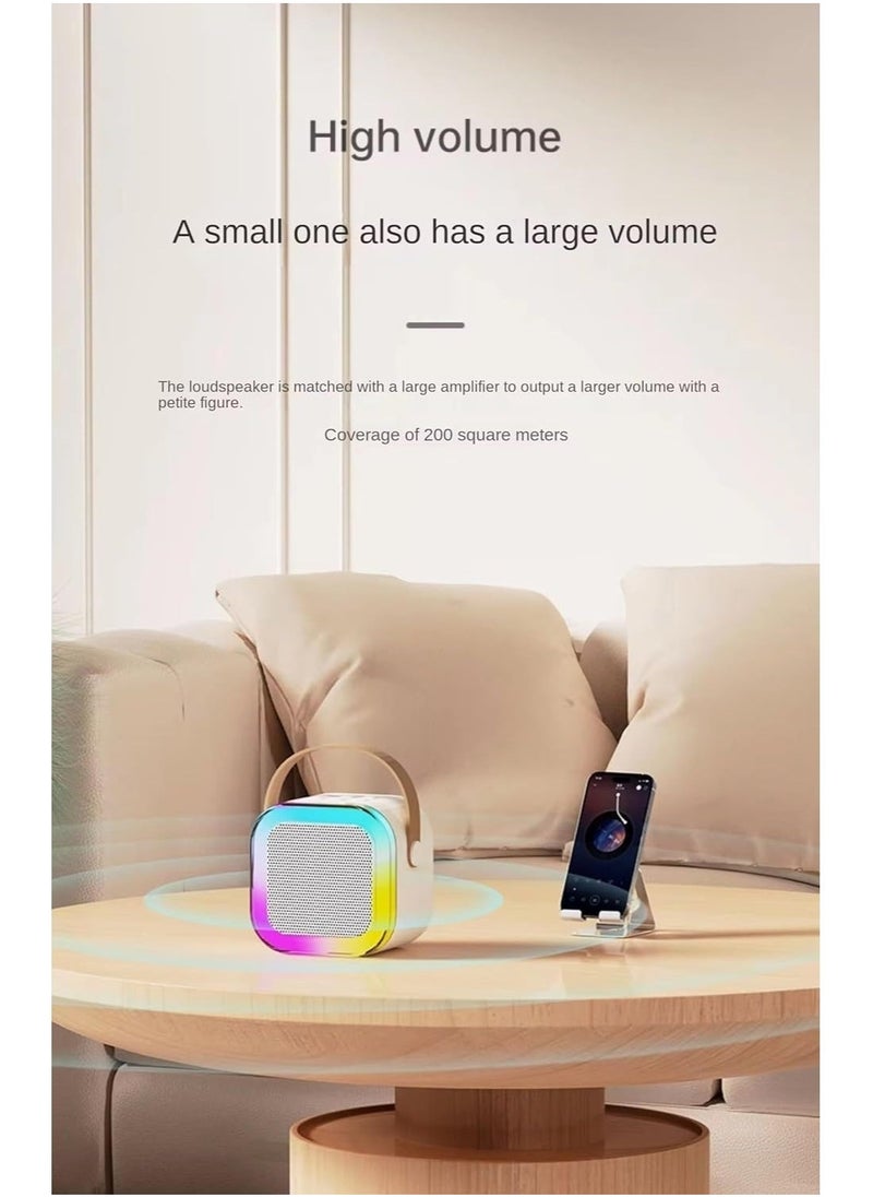 JAJEEK "New Kids Karaoke Machine – Portable Bluetooth Speaker with Wireless Microphone, Pre-Loaded Songs, RGB LED Lights, and Music Player. Perfect for Boys and Girls Aged 3-10, Ideal for Family Fun, Parties, and Home Entertainment." - Image 4