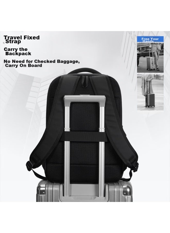 Taikesen 17.3 Inch Men's Laptop Backpack Business Travel Backpack Large Capacity Notebook Bag Student School Bag - Image 5