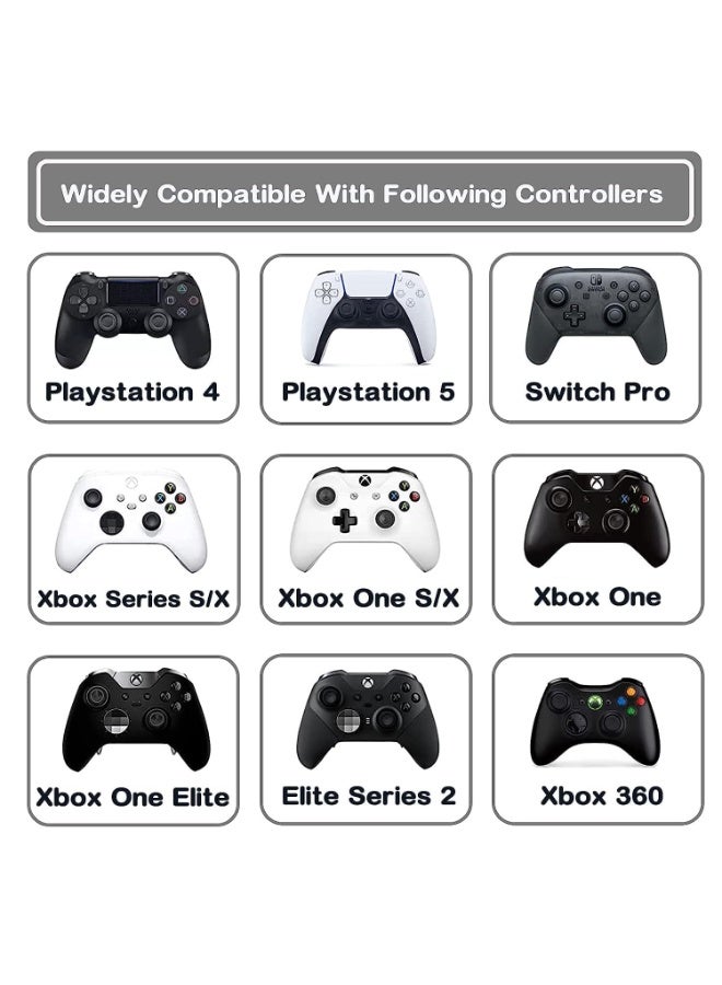 شابية غطاء حمل صلب مزدوج للتحكم عن بعد متوافق مع PS5/PS4/XBOX، حقيبة حمل مقاومة للماء للسفر - Image 3