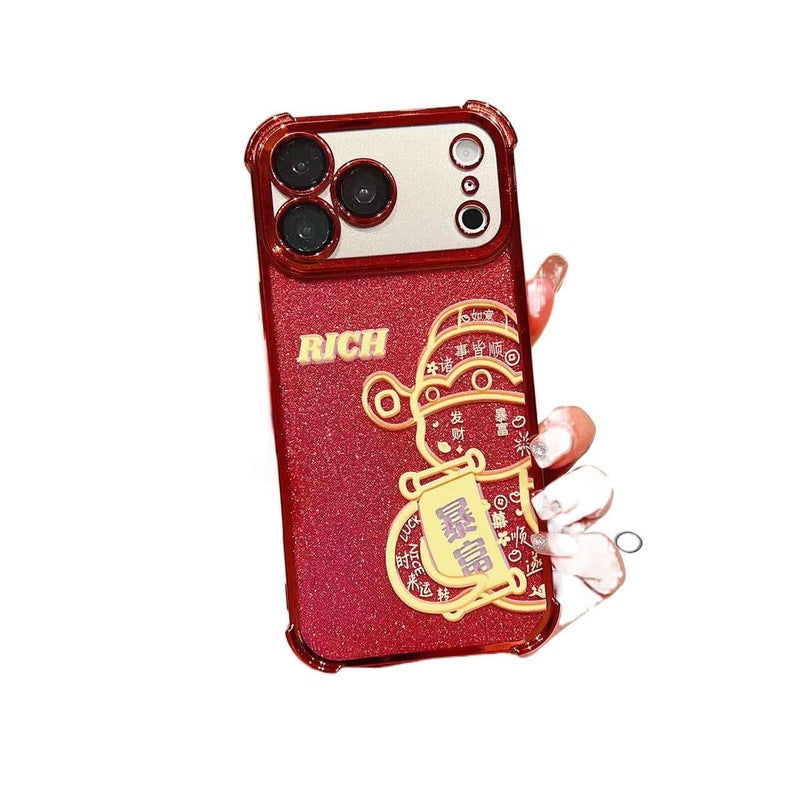 Protective Case, Silicone, Drop Protection, Rose Red, Shockproof Cover for Redmi Note 14 - Image 3