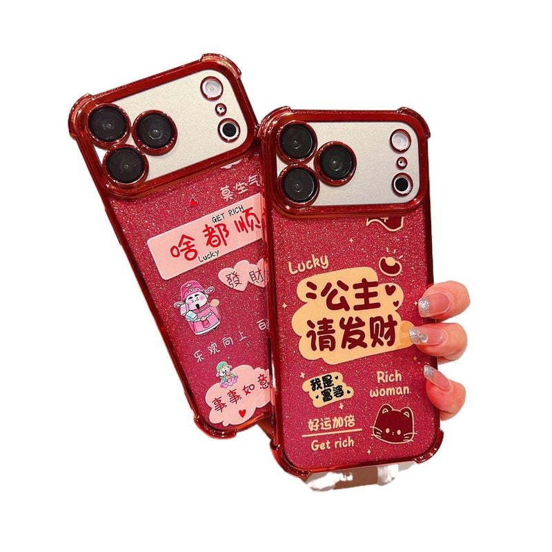 Protective Case, Silicone, Drop Protection, Rose Red, Shockproof Cover for Redmi Note 14 - Image 2