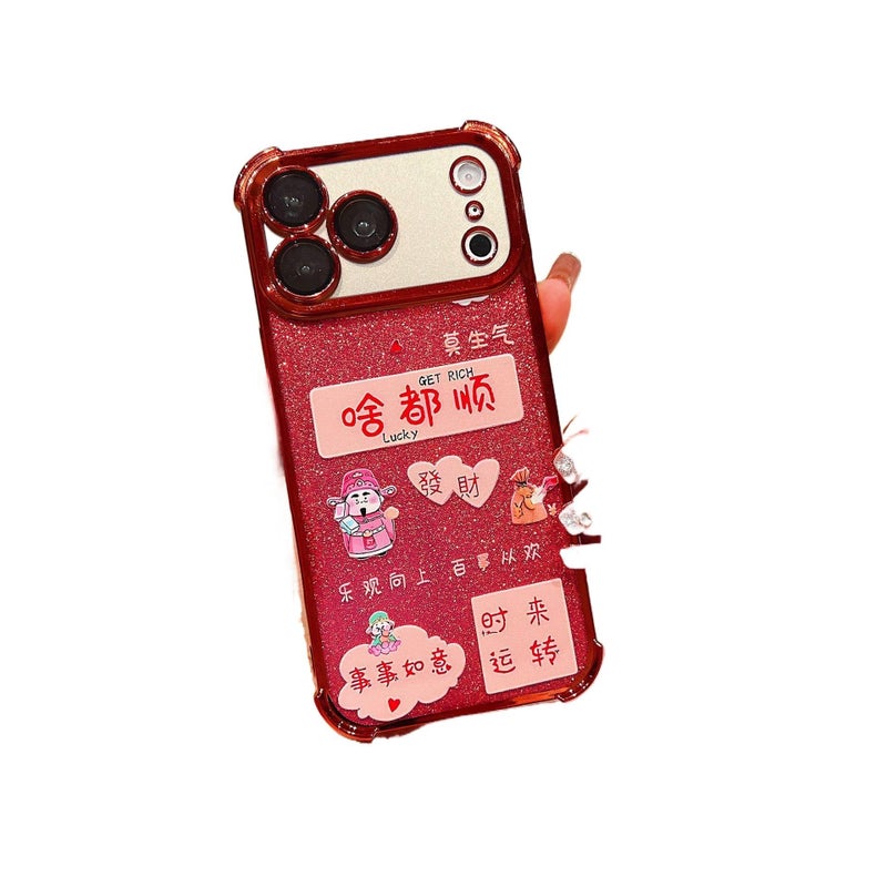 Protective Case, Silicone, Drop Protection, Rose Red, Shockproof Cover for Redmi Note 14 - Image 5