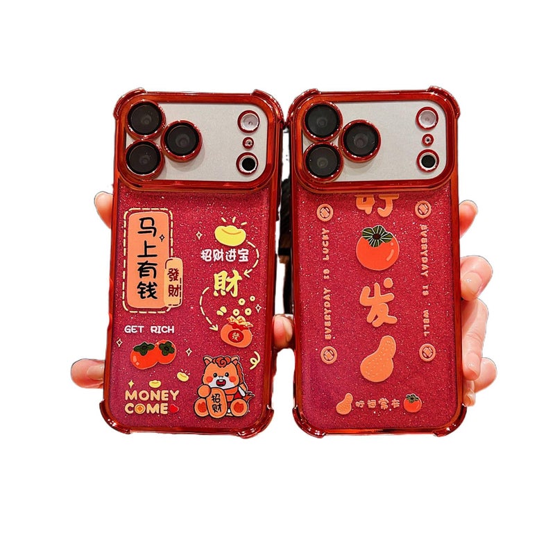 Protective Case, Silicone, Drop Protection, Rose Red, Shockproof Cover for Redmi Note 14 - Image 1