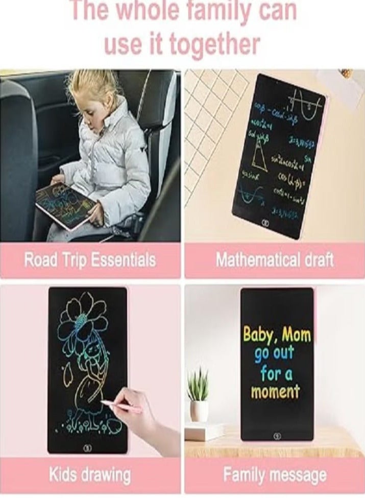 16-inch LCD writing tablet for kids, a colorful drawing board, reusable and erasable electronic drawing tablet, designed for young children - Pink. - Image 4