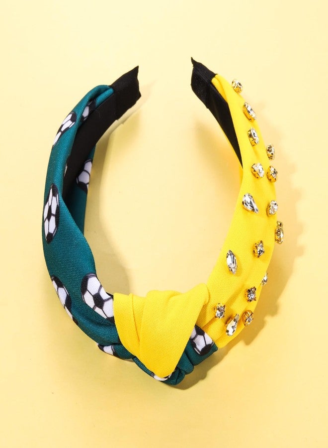 سيالكسهيني أطواق شعر ليوم المباراة، طوق شعر لكرة القدم والبيسبول للنساء، أطواق شعر مرصعة بأحجار الراين الكريستالية، طوق شعر مزين بالجواهر، طوق شعر رياضي، إكسسوارات شعر ليوم المباراة - Image 5