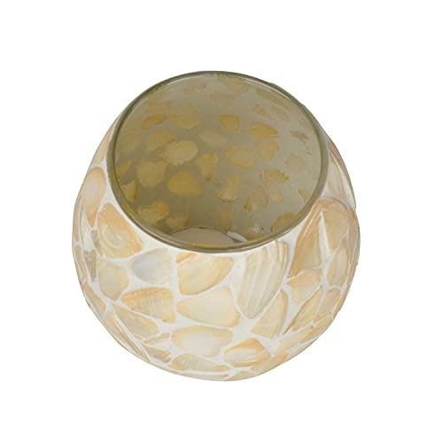 The Victory Tea Light Candle Holder 1 Pcs Shell Glass Candle Holder, Candle Holder for Home Decoration, Candle Holder for Restaurant CAF� ,Home D�cor Items 4 X 4 Inch - Image 4