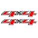 Lyxheth 2PCS 4x4 Decals for Trucks Car Stickers Premium Series 4x4 Bedside Off Road Replacement Decals Auto Exterior Decoration Accessories for 20142018 Chevy Silverado Sierra Truck Pickup Bedside - Image 2