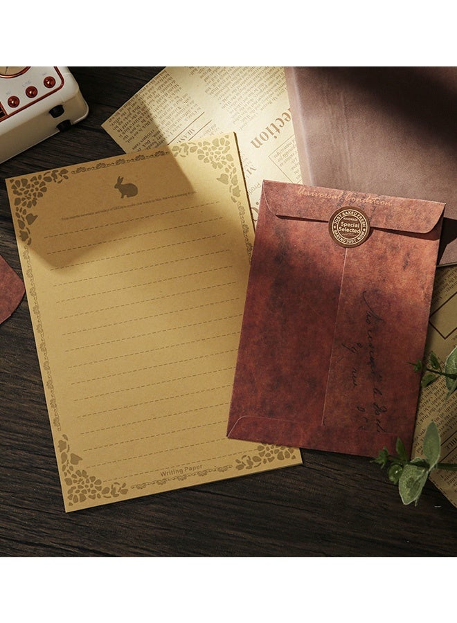 Elegant Vintage Letter Writing Set 32 Sheets Letter Paper 20 Envelopes 4 Sticker Sheets Elegant Stationery for Birthday Parties Wedding Invitations Easter Christmas Greetings Engagement Events Daily Correspondence - Image 4