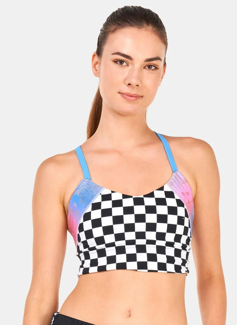 New Balance Women's Relentless Printed Crop Sports Bra