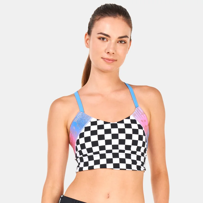 New Balance Women's Relentless Printed Crop Sports Bra