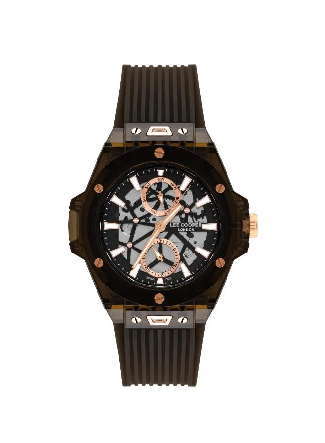 Lee Cooper Men's Silicone Multi Function Watch LC07975.051 - 44 mm