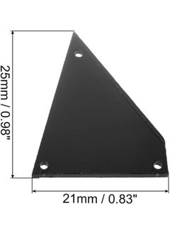 Generic 50pcs Sew on Acrylic Irregular Mirror Piece DIY Mirrored Rhinestones Mirror Beads for Evening Dresses Cloth Garment Black 25x21mm  - Image 2