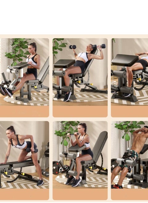 Adjustable Bench with Preacher Curl and Leg Extend