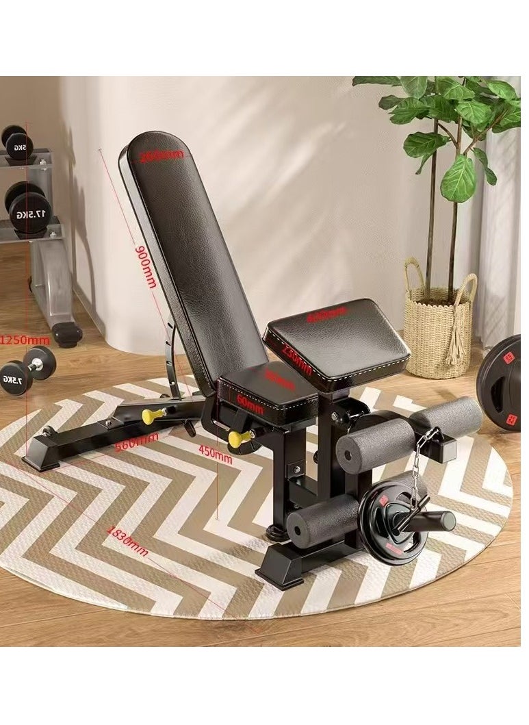 Fox Pro Adjustable Bench with Preacher Curl and Leg Extend  - Image 1