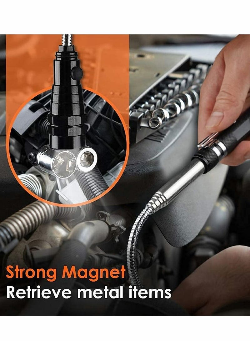 Excefore Tool Gifts for Men Dad Husband Telescoping Magnetic Pickup Tool Stocking Stuffers Gifts, Mechanic Magnet Unique Gadget Birthday - Image 2