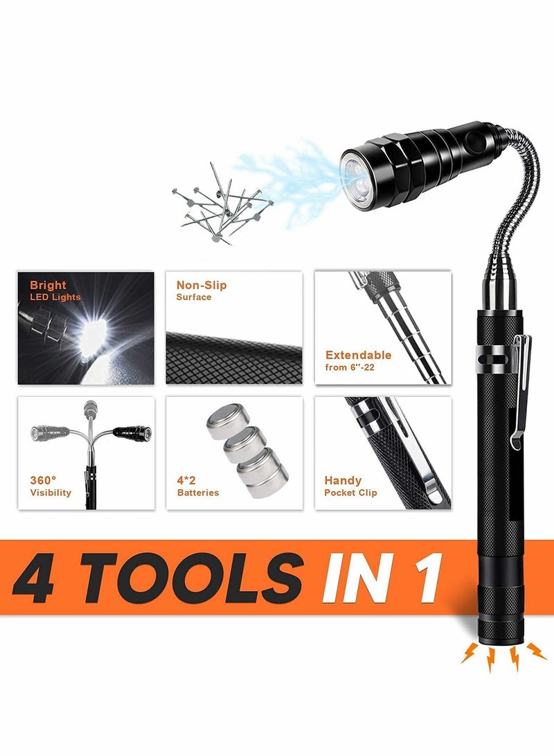 Excefore Tool Gifts for Men Dad Husband Telescoping Magnetic Pickup Tool Stocking Stuffers Gifts, Mechanic Magnet Unique Gadget Birthday - Image 4