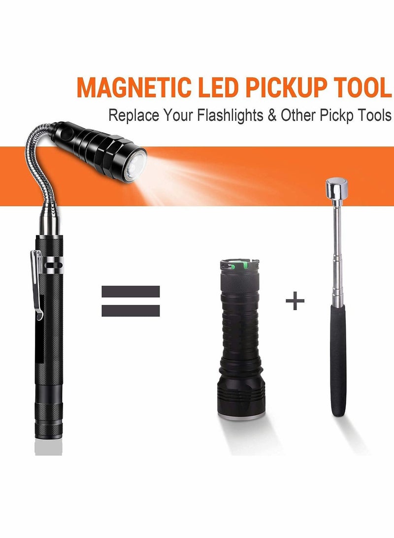 Excefore Tool Gifts for Men Dad Husband Telescoping Magnetic Pickup Tool Stocking Stuffers Gifts, Mechanic Magnet Unique Gadget Birthday - Image 3