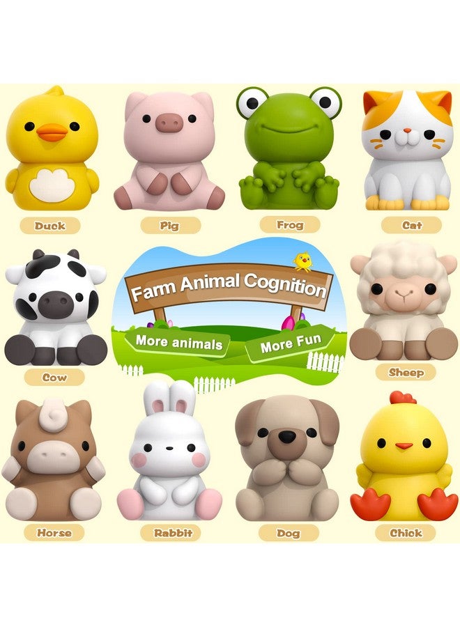 Aigybobo Learning Toys for 1,2,3 Year Old Toddlers, 20Pcs Farm Animals Toys Montessori Counting, Matching & Sorting Fine Motor Games, Christmas Birthday Easter Gift for Baby Boys Girls Age 12-18 Months - Image 2