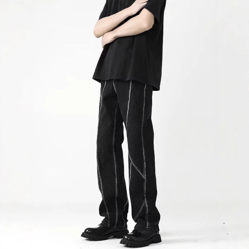 Unisex Classic Denim Jeans Loose Fit Daily Outdoor Wear - Image 2