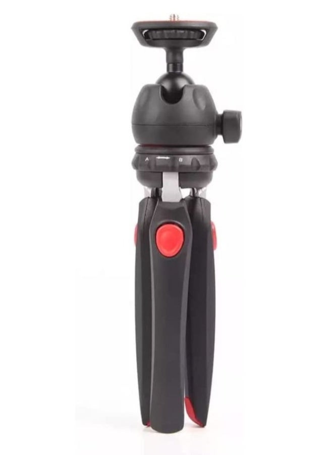 DUSALA Top Mini Portable Fold-able Extendable Tripod Stand for Mobile Phones and DSLR with Universal Mobile Phone Holder Convenient Telescopic Mini Tripod Table(MT-35) - Image 1