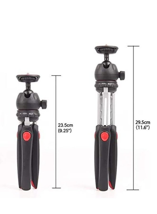 DUSALA Top Mini Portable Fold-able Extendable Tripod Stand for Mobile Phones and DSLR with Universal Mobile Phone Holder Convenient Telescopic Mini Tripod Table(MT-35) - Image 4