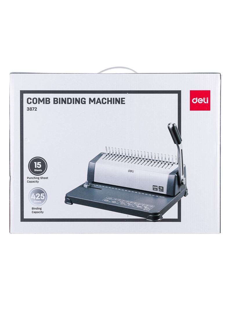 ديلي - Deli E3872 Binding Machine, 21 Holes, Binding 425 Sheets, Punching 15 Sheets - Image 1