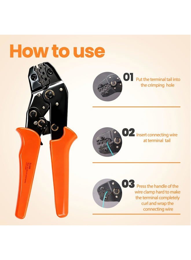 Seamaka 476Pcs 37 Kits Waterproof Automotive Electrical Connectors 1/2/3/4/6 Male&Female Automotive Replacement Electrical Accessories 22-14AWG with Ratchet Crimping Tool - Image 4