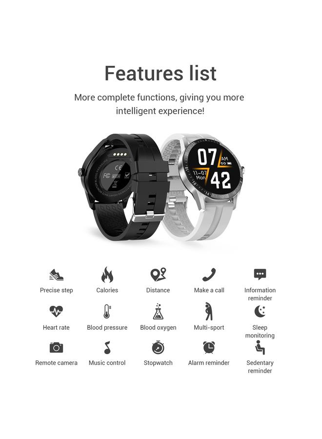 erorex G20 1.3 inch IPS Color Screen IP67 Waterproof Smart Watch, Support Blood Oxygen Monitoring / Sleep Monitoring / Heart Rate Monitoring, Style: Silicone Strap - Image 5