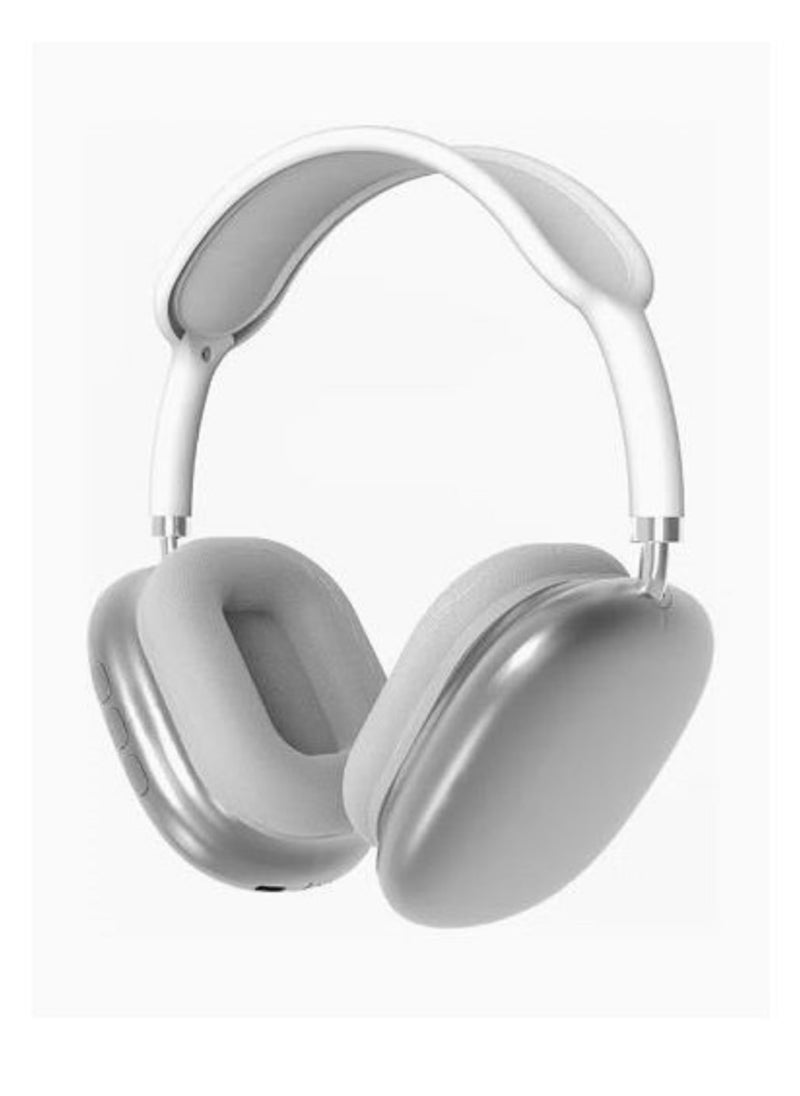 P9 - P9 Bluetooth Wireless Headset Over-Ear Headphone With Mic - Silver - Image 1