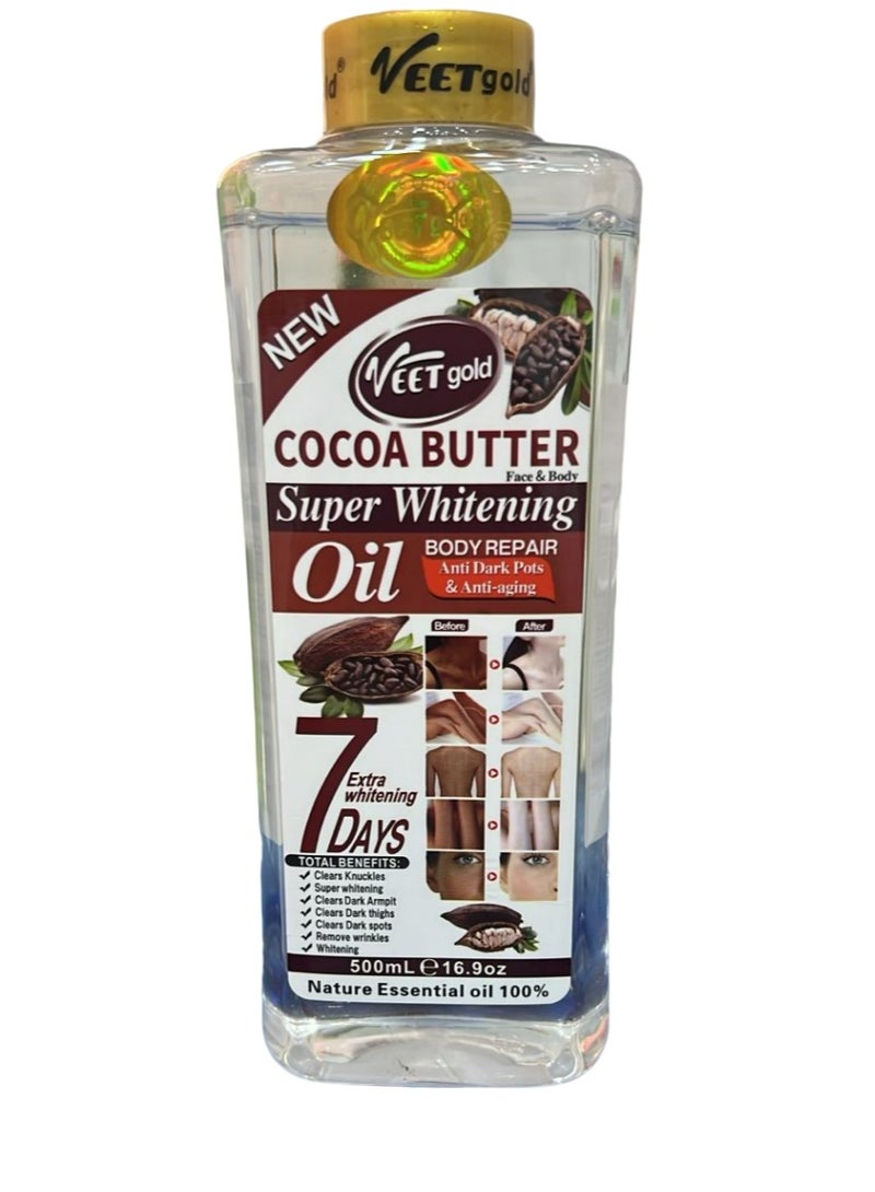 فيت جولد زيت التبييض الفائق بزبدة الكاكاو 500 مل