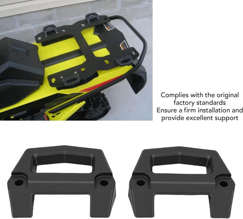 Haofy Cargo Luggage Rack Base Mount Snowmobile Rack Base Kit OEM 860201806 Compatible with Ski Doo X3 Matte Black Fixed Swap Design for Utility Sled Deep Snow Work Transport - Image 4