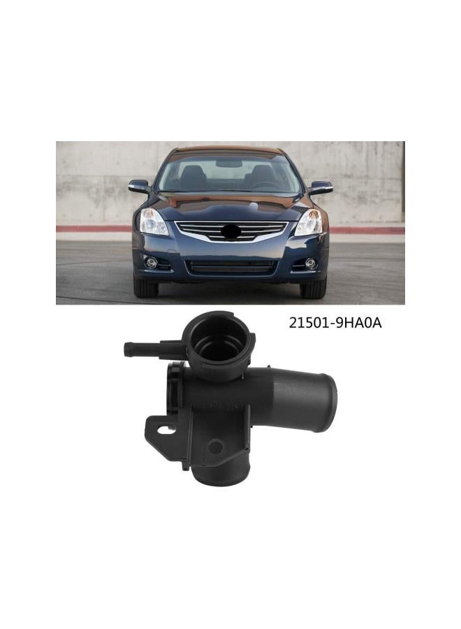 Upper Radiator Filler Neck, 21501-9HA0A Plastic Engine Coolant Filler Neck Car Upper Coolant Radiator Filler Neck Water Outlet Flange Fit for Nissan Altima 2.5L L4 2007-2012, Black  - Image 2