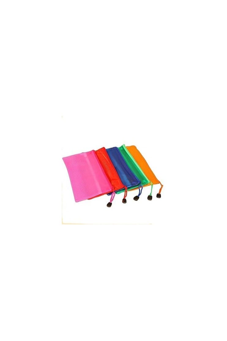 Transparent Waterproof File Pouch S-1001 – Secure Zipper, A6 Size, Single Piece for Document Protection, Red Color - Image 2