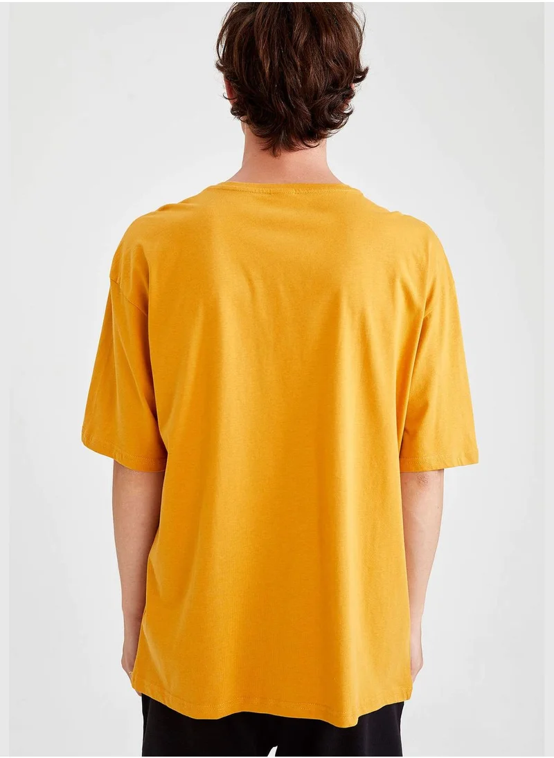 DeFacto Oversize Crow Neck T-Shirt
