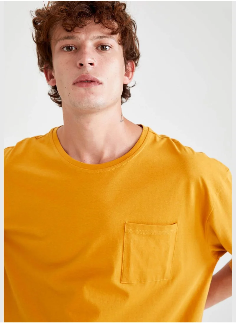 DeFacto Oversize Crow Neck T-Shirt