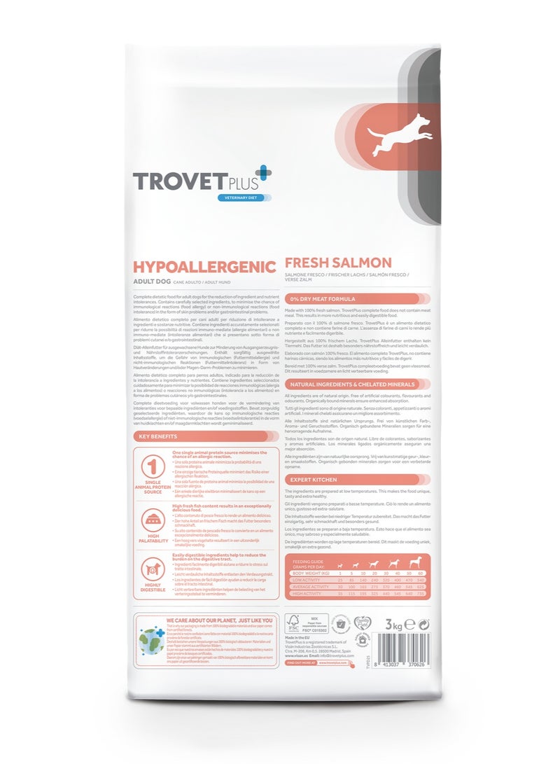 Trovet Trovet Plus Adult Dog Hypoallergenic Salmon Veterinary Diets 10kg - Image 3
